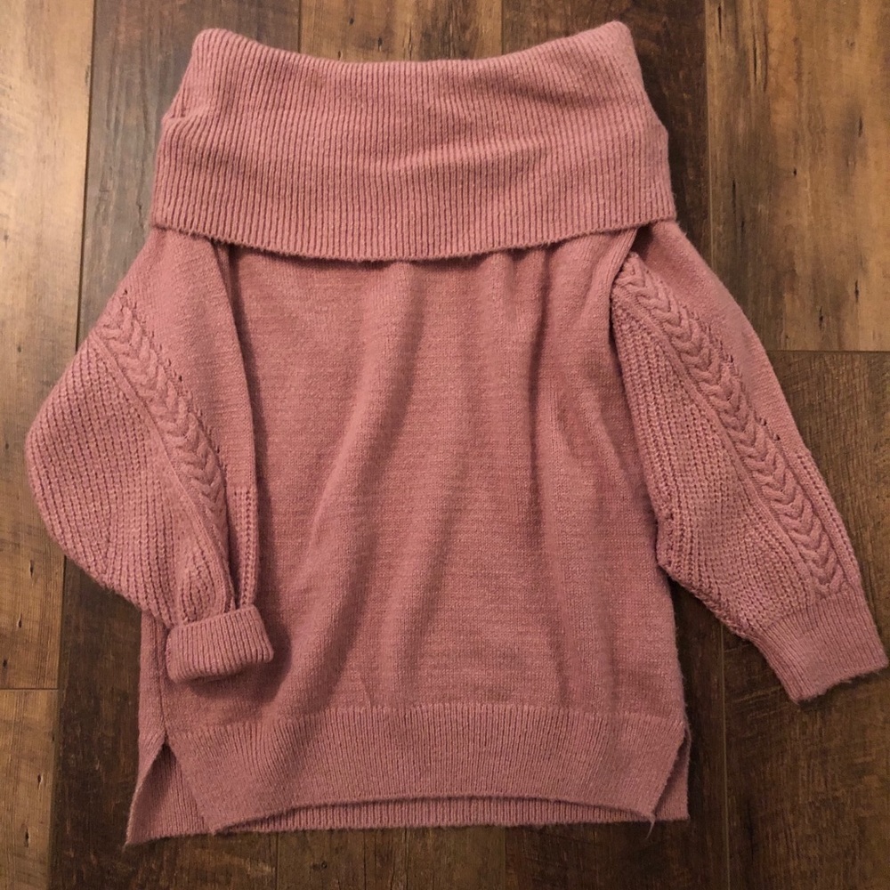 Topshop off the shoulder sweater